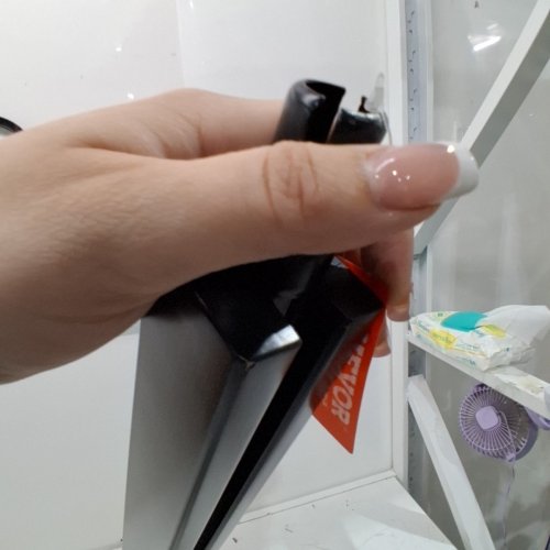 STAINLESS STEEL GLASS MOUNTING CLAMP RAILING FOR 0.39"-0.47" THICKNESS TEMPERED GLASS - 35.83" - BLACK (MODEL: BLLGZ03) image 4