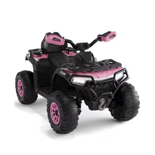 GARVEE CHILDREN'S ELECTRIC RIDE-ON TOY 4-WHEELER ATV - 12 V - BLACK AND PINK (ITEM: STM-918/PTG_335U) image 2