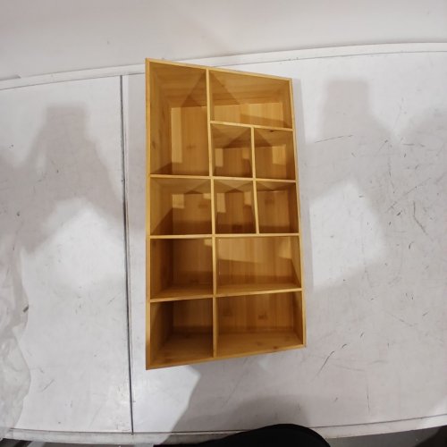 MIND READER CUP AND CONDIMENT COUNTERTOP ORGANIZER - 18" X 9.5" X 6.5" - BAMBOO BROWN image 4