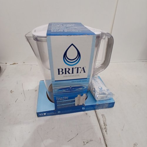 BRITA CHAMPLAIN LARGE 10-CUP PITCHER WITH 2 FILTERS - WHITE (MODEL: 1652023) image 4
