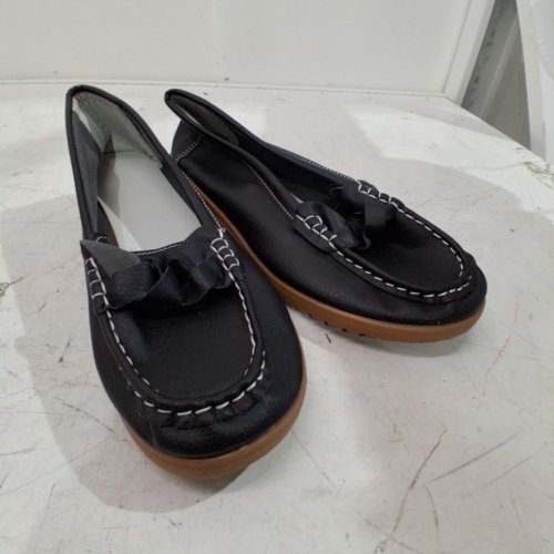WOMEN'S BREATHABLE LOAFER SHOES - 9.5 - BLACK image 2