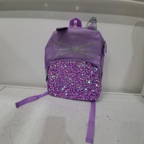 JETSTREAM SEQUIN CAT-EAR BACKPACK - PURPLE image 2