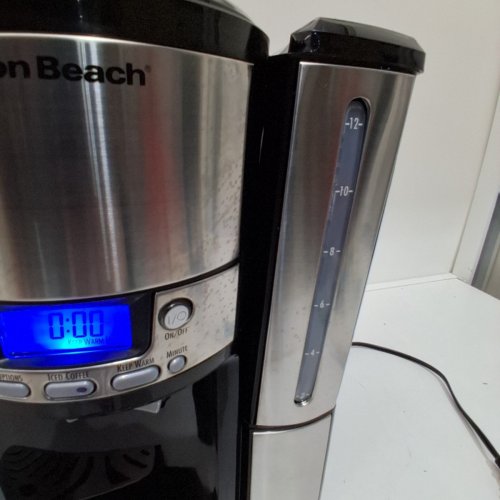 HAMILTON BEACH BREWSTATION PROGRAMMABLE COFFEE MAKER - 12 CUPS - BLACK (MODEL: 47900) image 4