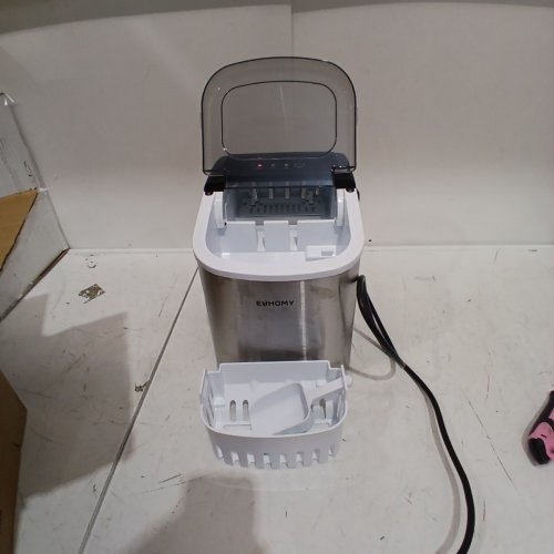 EUHOMY COUNTERTOP ICE MAKER MACHINE WITH HANDLE - 26LB A DAY - STAINLESS STEEL (MODEL: IM-06S) image 3