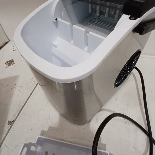 EUHOMY COUNTERTOP ICE MAKER MACHINE WITH HANDLE - 26LB A DAY - STAINLESS STEEL (MODEL: IM-06S) image 4