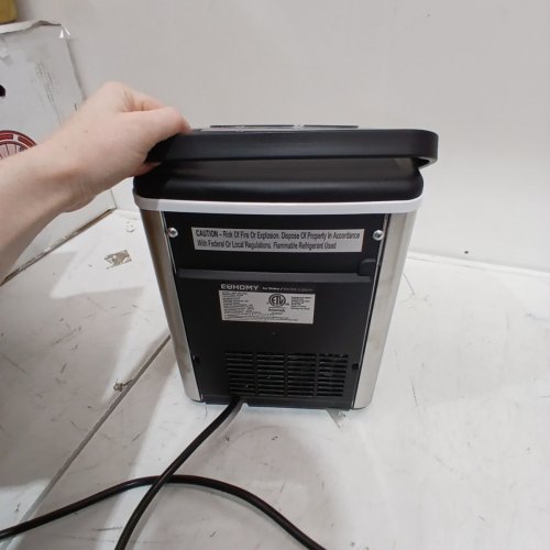 EUHOMY COUNTERTOP ICE MAKER MACHINE WITH HANDLE - 26LB A DAY - STAINLESS STEEL (MODEL: IM-06S) image 5