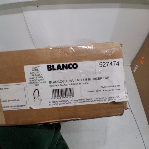 BLANCO CULINA II PULL-DOWN SEMI-PRO KITCHEN FAUCET - 1.5 GPM - MATTE BLACK (ITEM: 527474) image 2