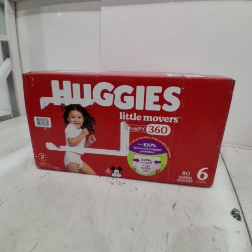80PK HUGGIES LITTLE MOVERS HUGGFIT 360 - SIZE 6- MICKEY MOUSE (MODEL: 00036000566130) image 2