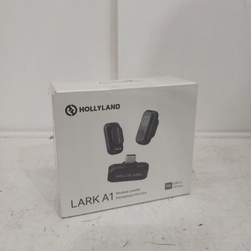 HOLLYLAND LARK A1 WIRELESS LAVALIER MICROPHONE SET WITH USB-C RECEIVER AND 2 TRANSMITTERS - BLACK image 2