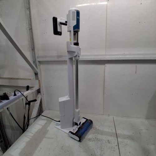 SHARK CLEAN & EMPTY CORDLESS STICK VACUUM & AUTO-EMPTY SYSTEM, SELF CLEANING BRUSHROLL, HEPA FILTRATION - WHITE/BLUE - (MODEL:BU3521C) image 2