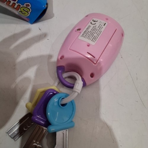 KIDS BATTERY TOY CAR KEY REMOTE - PINK/YELLOW (ITEM: 1025) image 6