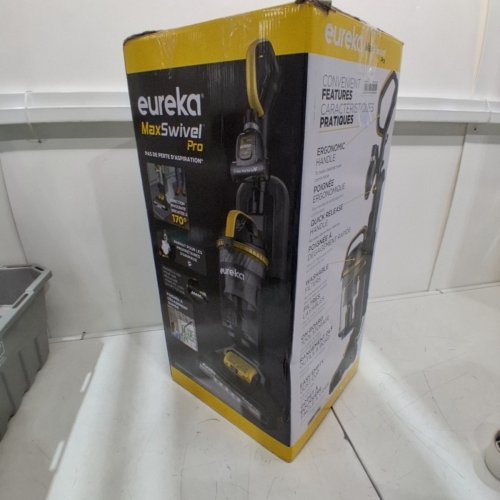 EUREKA MAXSWIVEL PRO UPRIGHT VACUUM CLEANER - 120 V - BLACK / YELLOW (MODEL: NEU350C) image 8