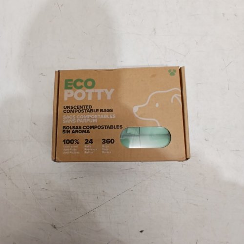24PK ECO POTTY UNSCENTED COMPOSTABLE BAGS - 24 ROLLS (360 BAGS PER ROLL) - GREEN (MODEL: 1746332) image 2