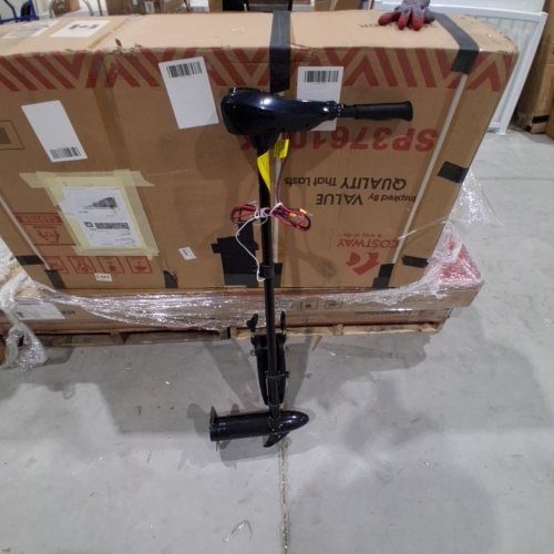 COSTWAY FRESHWATER TRANSOM MOUNTED TROLLING MOTOR - 46LBS - 36" SHAFT - BLACK (MODEL: OP2018) image 2