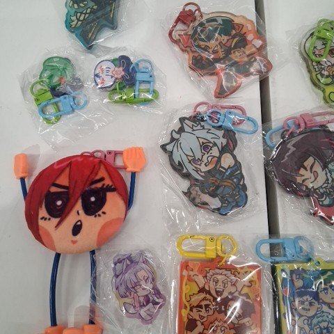16PK ASSORTED ANIME KEYCHAINS - MULTICOLOR image 3
