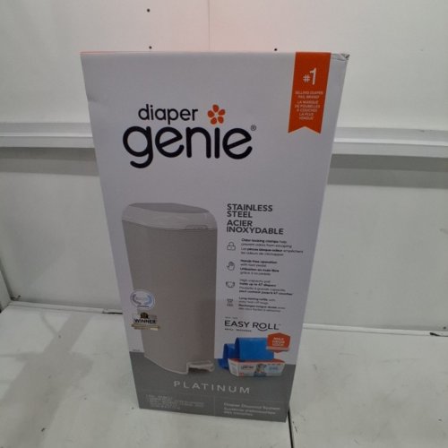 PLAYTEX DIAPER GENIE SIGNATURE PLATINUM DIAPER PAIL - 27" - OFF WHITE (MODEL: I000809) image 4