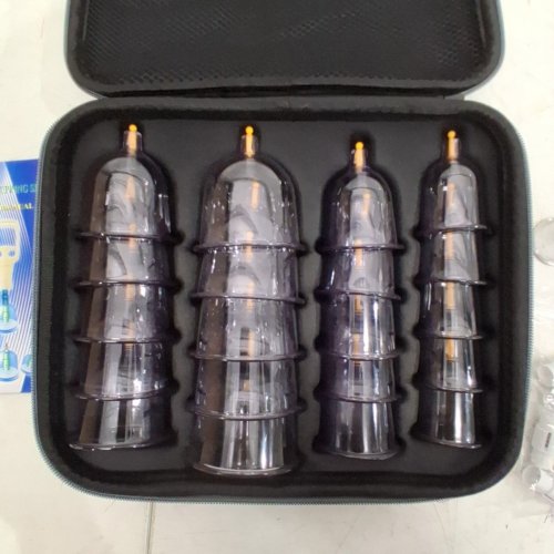 21PC CUPPING THERAPY SET - CLEAR image 4