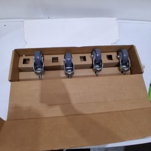 4PK NAPOLEON HEAVY DUTY SWIVEL CASTORS UPGRADE KIT - FOR PRESTIGE 665 OR 500 - BLACK/GREY (MODEL: S82003) image 2