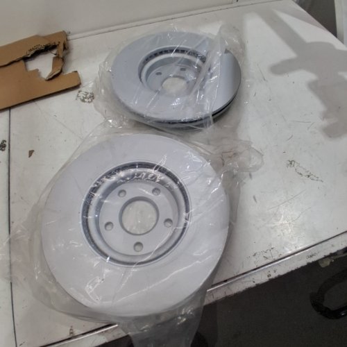 2PC GUARDIAN FRONT BRAKE ROTORS FORD C-MAX 2013-2018 / ESCAPE 2013-2019 - ZINC COATED (MODEL: BOG4WB9B56) image 2