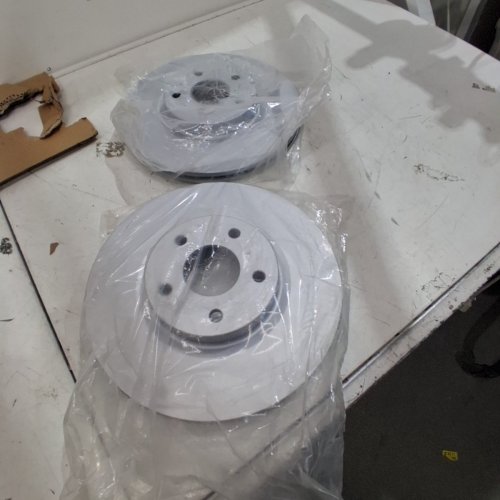 2PC GUARDIAN FRONT BRAKE ROTORS FORD C-MAX 2013-2018 / ESCAPE 2013-2019 - ZINC COATED (MODEL: BOG4WB9B56) image 4