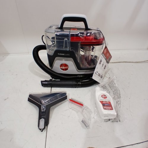 HOOVER CLEANSLATE PORTABLE CARPET & UPHOLSTERY SPOT CLEANER & STAIN REMOVER - 40OZ DUAL TANKS - RED/GREY (MODEL: FH14001VCD) image 3