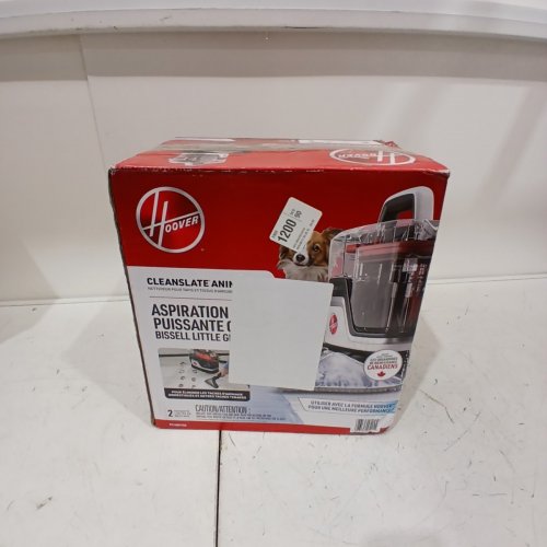 HOOVER CLEANSLATE PORTABLE CARPET & UPHOLSTERY SPOT CLEANER & STAIN REMOVER - 40OZ DUAL TANKS - RED/GREY (MODEL: FH14001VCD) image 9
