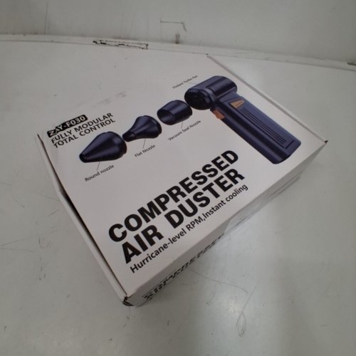 SHIMALA HANDHELD TURBO FAN AIR DUSTER - 150000 RPM - BLACK / SILVER (MODEL: ZAY-F030) image 4