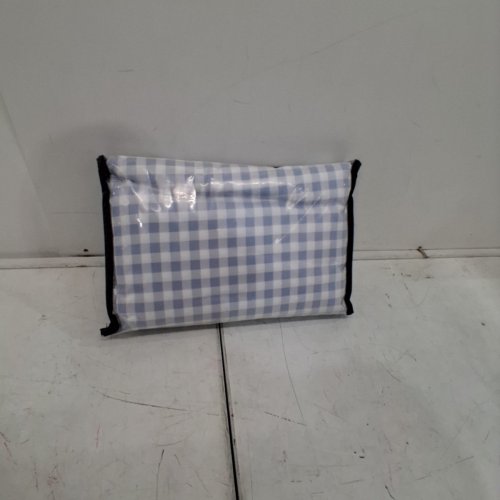 2PC GINGHAM CHECKERED BEDDING SET - TWIN - BLUE AND WHITE image 3