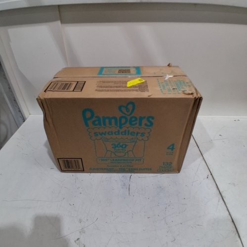 132PK PAMPERS SWADDLERS DIAPERS - SIZE 4 image 2