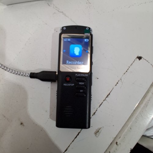 MINI DIGITAL VOICE RECORDER WITH SMALL DICTAPHONE AUDIO PLAYER LECTURE WITH MP3 USB PORT - BLACK image 2