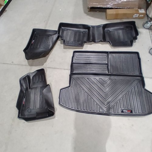 4PC JDAYMAT TPE ALL-WEATHER FLOOR MAT & CARGO/TRUNK LINER SET FOR CHEVROLET BLAZER 2019-25 MODELS - BLACK image 3