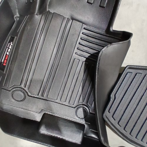 4PC JDAYMAT TPE ALL-WEATHER FLOOR MAT & CARGO/TRUNK LINER SET FOR CHEVROLET BLAZER 2019-25 MODELS - BLACK image 7