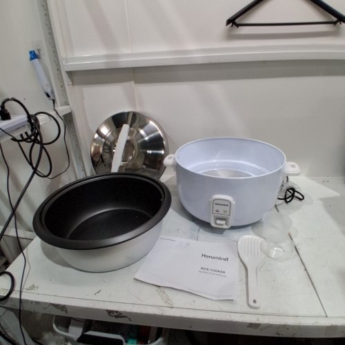 HEROMIND COMMERCIAL RICE COOKER WITH QUICK COOK & AUTO HEAT - 90 CUPS - WHITE (MODEL : A-059-SYDFB) image 4