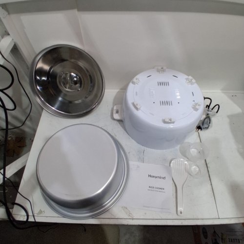 HEROMIND COMMERCIAL RICE COOKER WITH QUICK COOK & AUTO HEAT - 90 CUPS - WHITE (MODEL : A-059-SYDFB) image 5