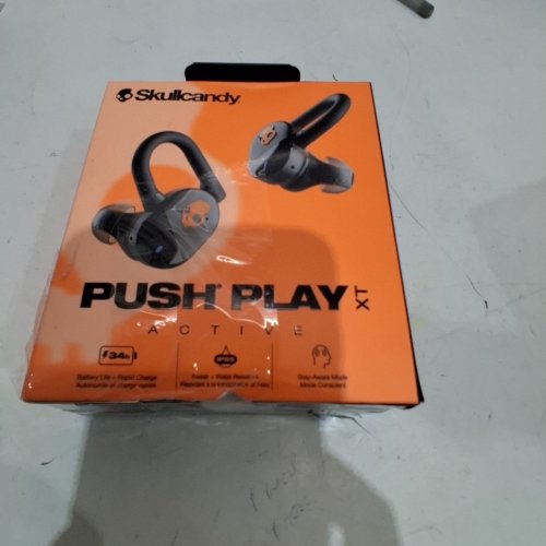 SKULL CANDY TRUE WIRELESS ACTIVE EAR BUDS, PUSH PLAY ACTIVE - BLACK (MODEL: S2PPW) image 6