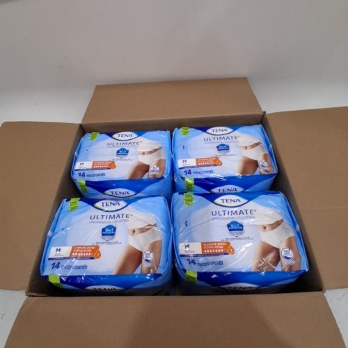 56PK TENA ULTIMATE PROTECTIVE INCONTINENCE UNDERWEAR WITH ULTIMATE ABSORBENCY - MEDIUM (MODEL: 072219) image 2
