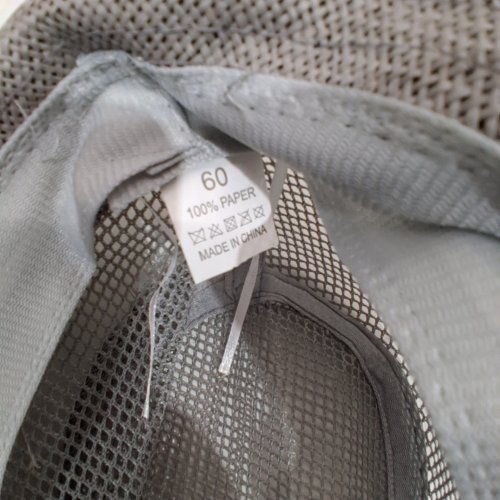 UNISEX BREATHABLE MESH CROWN WIDE-BRIM SUN FEDORA - SIZE 60 - GRAY image 4