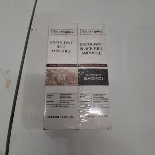 2PC DACTYLOPIUS EXFOLIANT RICE AND BLACK RICE AMPOULES - 100 ML EACH image 2