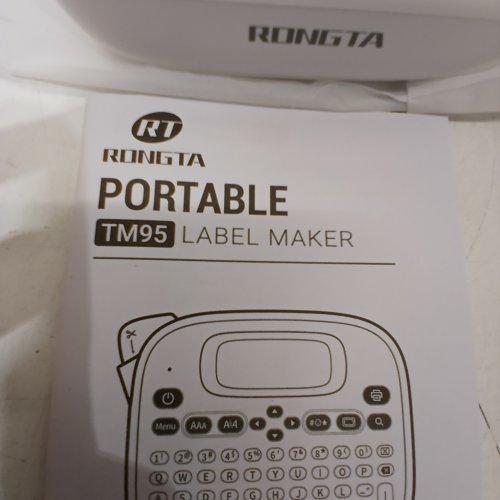RONGTA LABEL MAKER MACHINE WITH QWERTY KEYBOARD - 12MM PORTABLE LABELER - GREY (MODEL: TM95) image 2