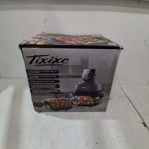 TIXIXC DUAL BASKET AIR FRYER - 120V -1500W - 4QT/ 6CUP - BLACK (MODEL: AF-40) image 5