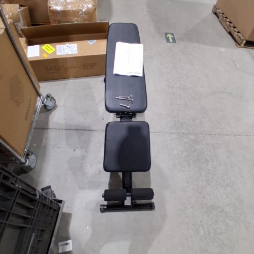 AMAZON BASICS ADJUSTABLE FOLDABLE WEIGHT BENCH - 51.4" X 14.8" X 16.5"-45" - BLACK image 2