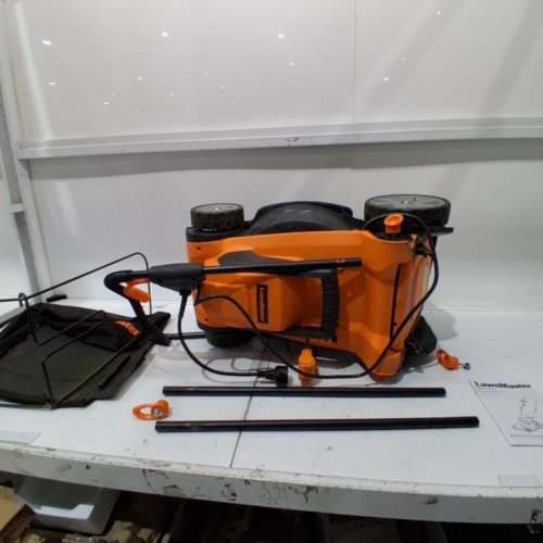 LAWNMASTER ELECTRIC CORDED LAWN MOWER - 15" 11AMP - BLACK/ORANGE (MODEL: MEB1114K) image 3