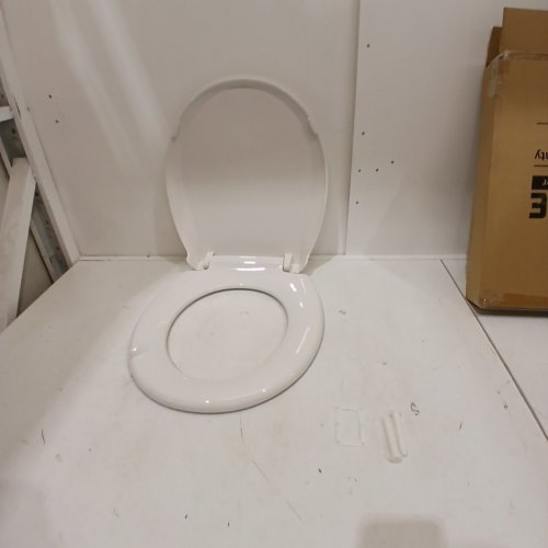 GARVEE ROUND TOILET SEAT WITH SLOW SOFT CLOSE - 17" - WHITE (MODEL: PHO-0R8LDVYT) image 2