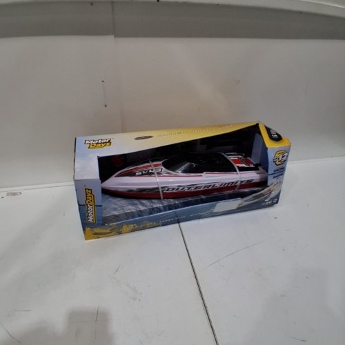 MOTOR DAYZ REMOTE CONTROL RACING BOAT - 20" - WHITE/RED/BLACK image 2