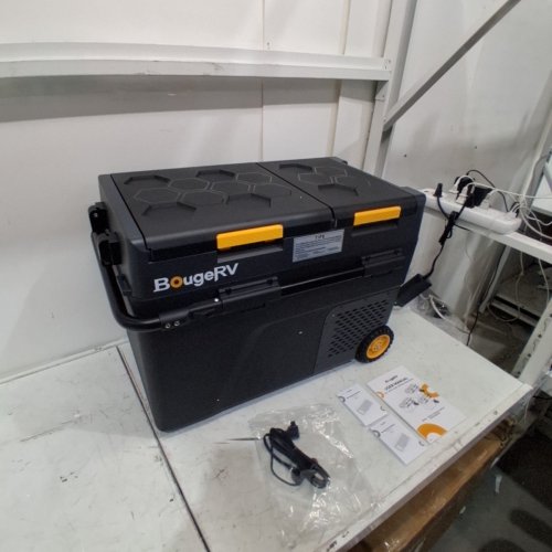 BOUGERV PORTABLE DUAL ZONE REFRIGERATOR - 12 V/24 V DC - 43 QT - BLACK (MODEL: CRD205001B) image 4