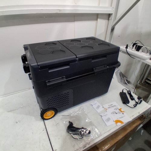 BOUGERV PORTABLE DUAL ZONE REFRIGERATOR - 12 V/24 V DC - 43 QT - BLACK (MODEL: CRD205001B) image 7