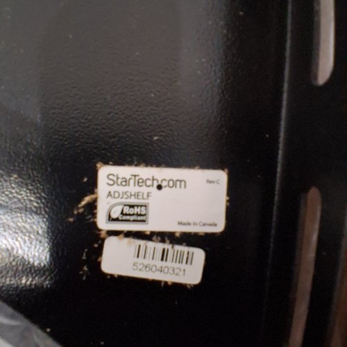 STARTECH 1U SERVER RACK SHELF - UNIVERSAL VENTED RACK MOUNT CANTILEVER TRAY FOR 19" NETWORK EQUIPMENT SHELF - DURABLE DESIGN - WEIGHT CAPACITY 330LB -19"-38" " DEEP SHELF, BLACK (MODEL: ADJSHELFHDV) image 2