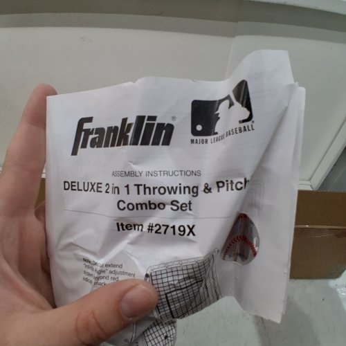 FRANKLIN 2-IN-1 THROWING & PITCHING COMBO SET - BLACK (MODEL: 2719X) image 2