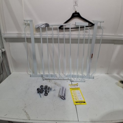 REGALO WIDESPAN WALK-THROUGH METAL BABY GATE - 30" - WHITE image 2