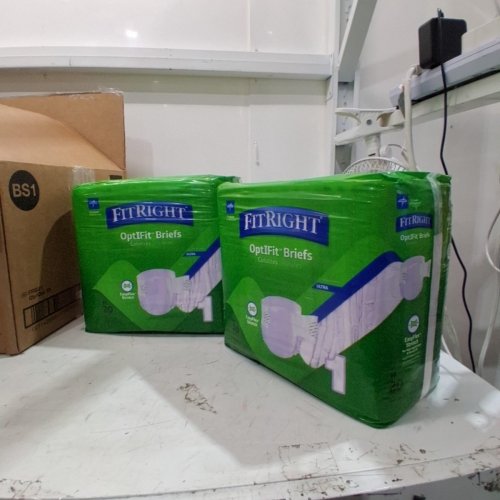 40PK MEDLINE FITRIGHT OPTIFIT STRETCH ULTRA BRIEFS - MEDIUM (30"-52") - WHITE (MODEL: FRSU1) image 2